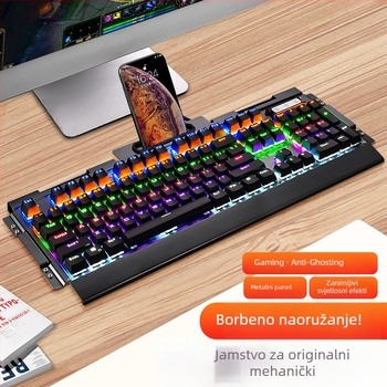 Xinmeng K918 Mehanička tipkovnica 104 tipke, žičana, s pozadinskim osvjetljenjem