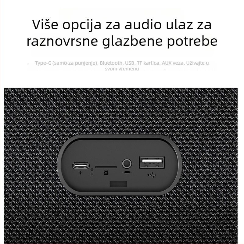 Awei KA39 Bluetooth zvučnik s USB/TF kartom i žično reproduciranjem 3,5 mm, 2 zvučnika, 5W izlaz, Bluetooth 5.3, ugrađena baterija 6000mAh