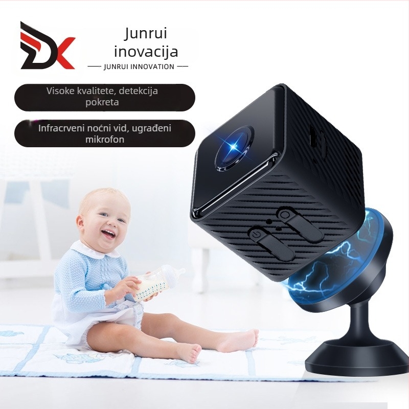 Unutarnja WiFi sigurnosna kamera X2 s noćnim vidom, bežično praćenje, pohrana na TF karti, 60-minutna trajanje baterije, model X2, snimanje videa