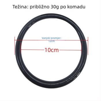 Akrilna drška s okruglim D-prstenom i polukružnom ručkom za torbu, DIY dodatak, vodootporan, svjež i sladak stil