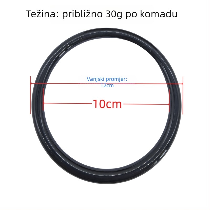 Akrilna drška s okruglim D-prstenom i polukružnom ručkom za torbu, DIY dodatak, vodootporan, svjež i sladak stil