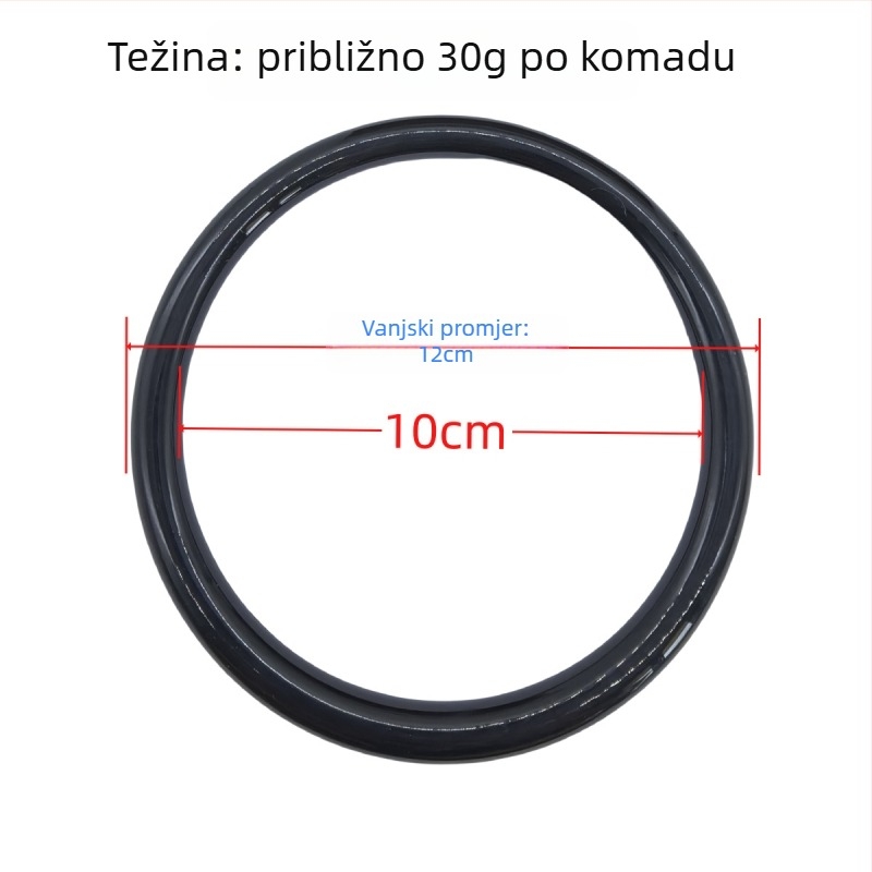 Akrilna drška s okruglim D-prstenom i polukružnom ručkom za torbu, DIY dodatak, vodootporan, svjež i sladak stil