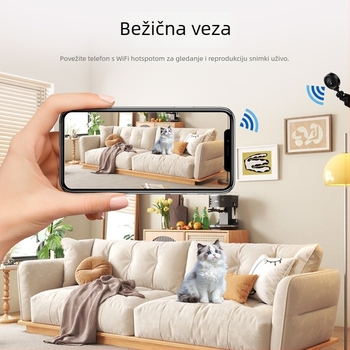 Kamera C8: HD široki kut, bežični Wi‑Fi, noćni vid, snimanje videa i fotografija, podrška memorijskoj kartici