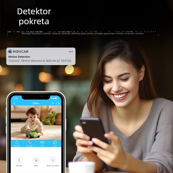 Kamera C8: HD široki kut, bežični Wi‑Fi, noćni vid, snimanje videa i fotografija, podrška memorijskoj kartici