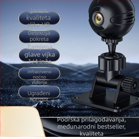 Bežična kućna kamera za nadzor, kružnog dizajna, HD video, infracrveno noćno viziranje, pohrana na TF karticu