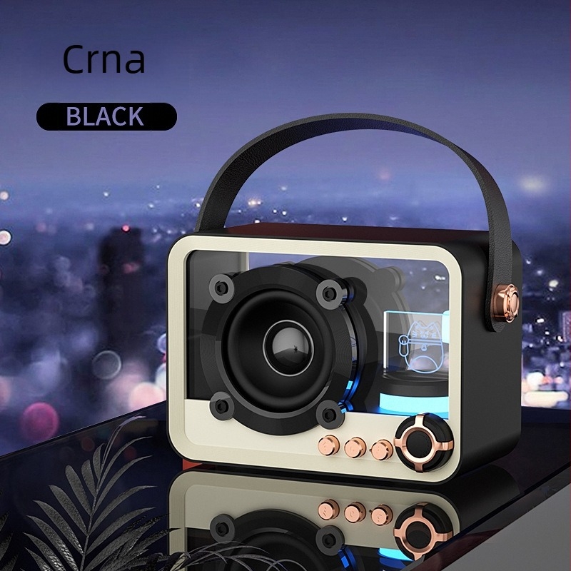 Prijenosni Bluetooth zvučnik s ugrađenom ambijentalnom rasvjetom, 5W izlaz, BT 5.2, 100 Hz–20 kHz, SNR ≥85 dB, ugrađena baterija 1200–2000 mAh
