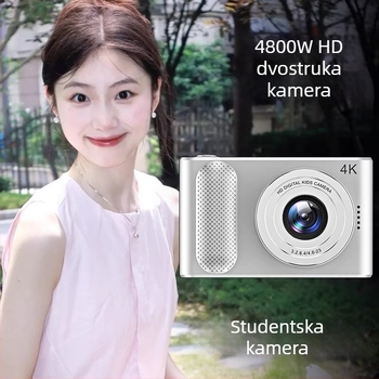 Studentska digitalna kamera s CMOS senzorom, 8x optički zum, 2,4-inčni HD zaslon, kompaktna dječja kamera
