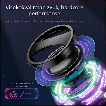 Prijenosni mini Bluetooth zvučnik G200 sa subwooferom, Bluetooth veza, 60 Hz–15 kHz, SNR ≥70 dB, IPX5, ugrađena baterija 800–1000 mAh