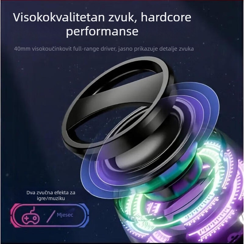 Prijenosni mini Bluetooth zvučnik G200 sa subwooferom, Bluetooth veza, 60 Hz–15 kHz, SNR ≥70 dB, IPX5, ugrađena baterija 800–1000 mAh