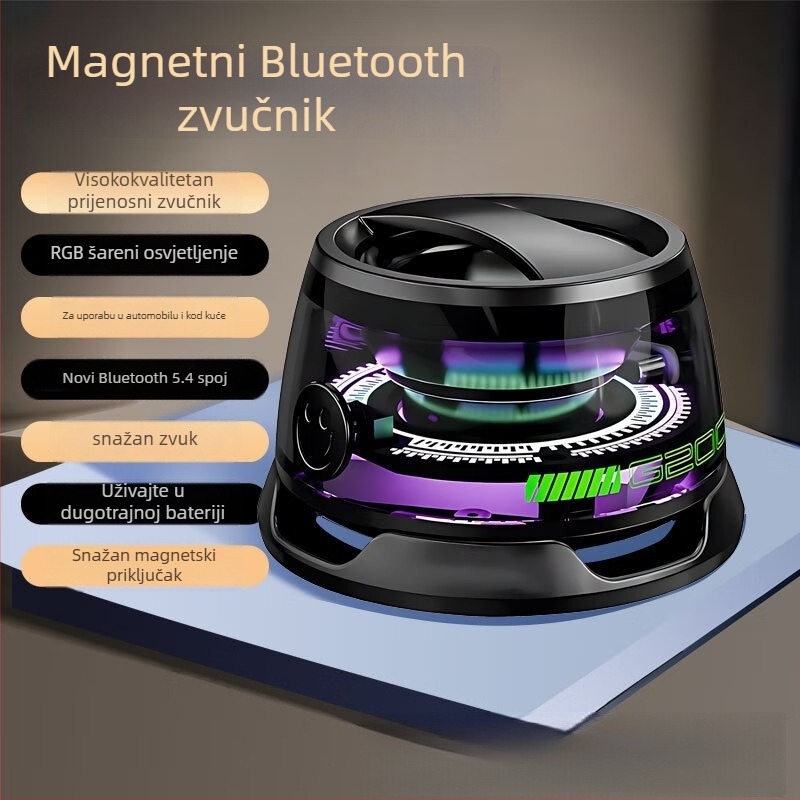 Prijenosni mini Bluetooth zvučnik G200 sa subwooferom, Bluetooth veza, 60 Hz–15 kHz, SNR ≥70 dB, IPX5, ugrađena baterija 800–1000 mAh