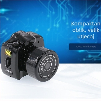 Y2000 Sportska kamera za video i fotografije, 30W piksela, SD kartica, ABS kućište, trajanje baterije 40 minuta