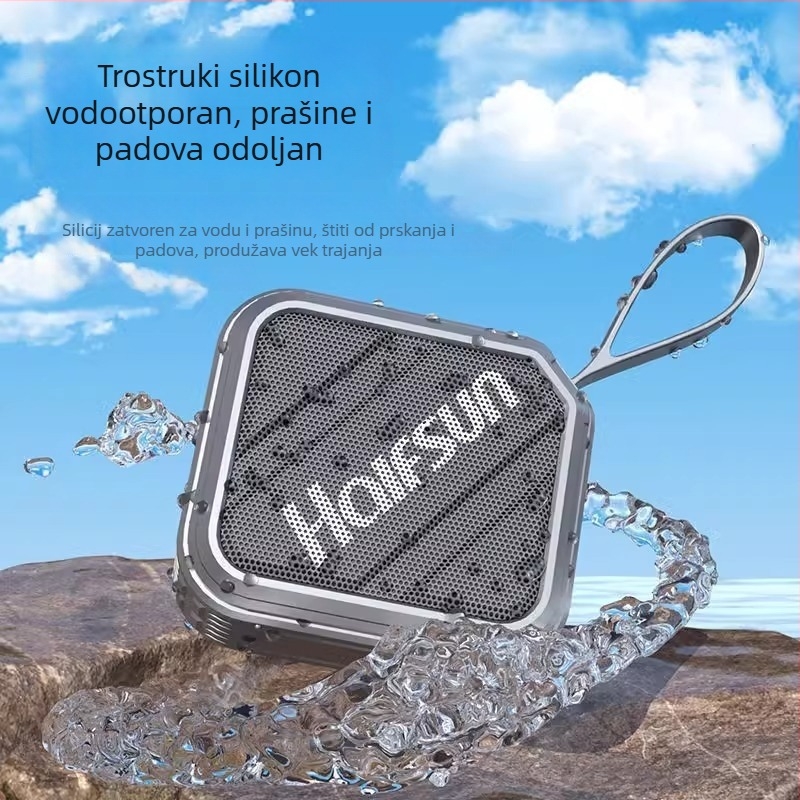 Prijenosni Bluetooth zvučnik za vanjsku upotrebu IPX7, Bluetooth 5.3, 5W izlazna snaga, 8 sati reprodukcije, MP3/USB podrška