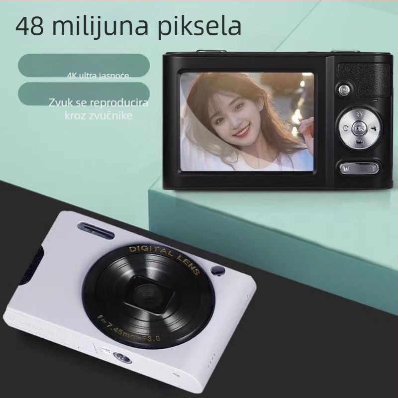 4K digitalni makro fotoaparat s LCD zaslonom, SD kartom, modelom C8, snimanje videa, fotografiranje