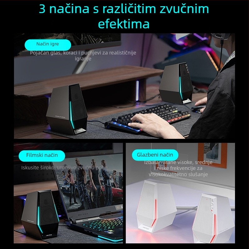 Edifier G1500 Bluetooth stolni zvučnici za računar (2-kanalno stereo, Bluetooth 5.3, 2 zvučnika)