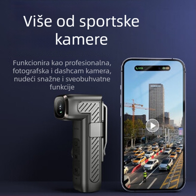 Kaciga sportska kamera sa Wi-Fi, CMOS senzorom, 1080p, dvostruka stabilizacija, MicroSD pohrana