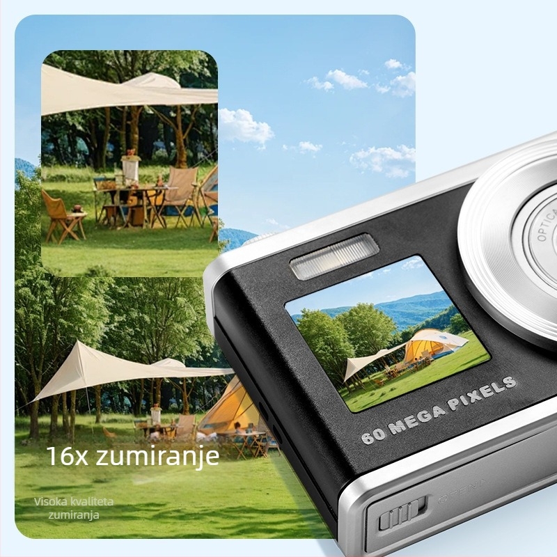Zfzs C23s kamera — CMOS senzor 2/3 inča, 60 MP, 10x optički zoom, makro