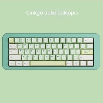 Keycaps PBT Sublimacija, tema Ginkgo za Wooting Made68 numerički keypad (Shaftless, bez rasvjete)