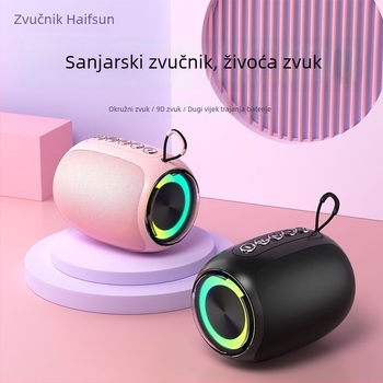 Bežični Bluetooth zvučnik sa snažnim subwooferom, visokokvalitetan zvuk (Bluetooth, 100 Hz–20 kHz, SNR ≥70 dB, IPX7, ABS kućište)