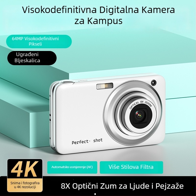 Zfzs V610 kamera, CMOS senzor 2/3 inča, 64 MP, 8x optički zum, teleskopski objektiv, ručni način rada