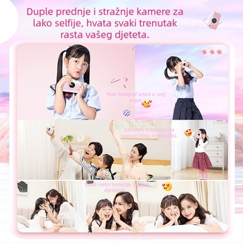 Dječja kamera C1 s CMOSS senzorom 24MP+, 16x digitalni zum, 2,4-inčni LCD