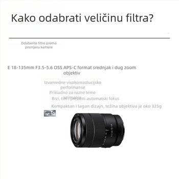 DSLR UV filter – univerzalni, iznimno tanak, prozirno staklo
