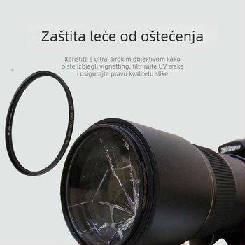 DSLR UV filter – univerzalni, iznimno tanak, prozirno staklo
