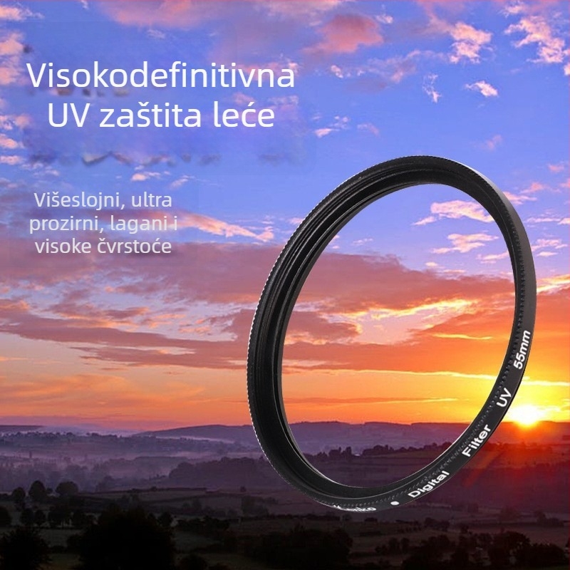 DSLR UV filter – univerzalni, iznimno tanak, prozirno staklo