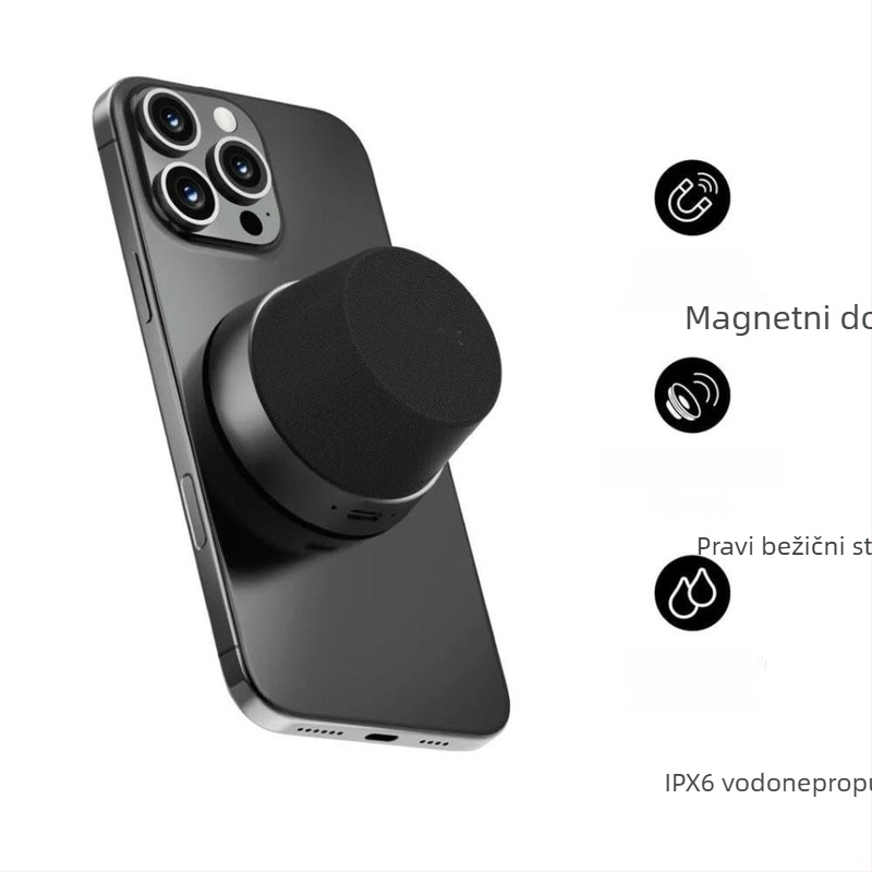 Bluetooth zvučnik, mini prijenosni s ugrađenom baterijom, 5W izlaz, Bluetooth 5.3, 100Hz–20kHz, domet 10 m