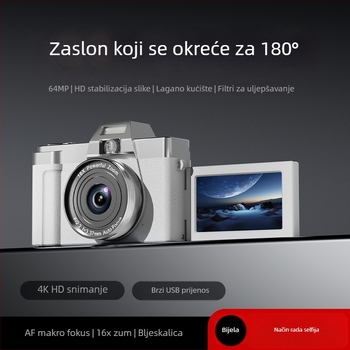 M23 prekogranični novi 4K 64MP bez ogledala fotoaparat za kućnu upotrebu i putovanja, prenosni