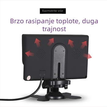 Automobilski LCD zaslon, 7 inča, 1024x600, ulazi CVBS/720P/1080P, model 728AHD