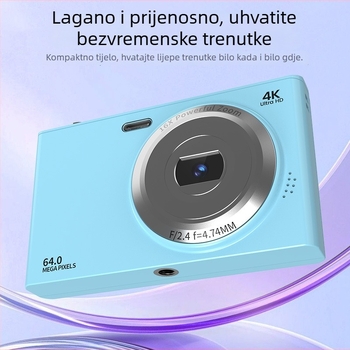 Digitalna CCD kamera s 21 MP, 16x optički zum, rezolucija 7360×4912 i 2,8-inčni LCD