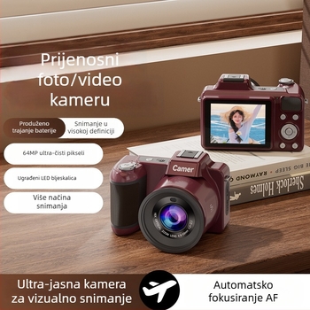DSLR digitalna kamera s 16x optičkim zumom, periskopskim objektivom, CCD senzor 1/2.7, 1080p HD, 2,8 inčni LCD
