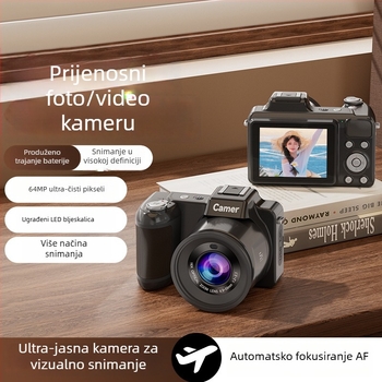 DSLR digitalna kamera s 16x optičkim zumom, periskopskim objektivom, CCD senzor 1/2.7, 1080p HD, 2,8 inčni LCD