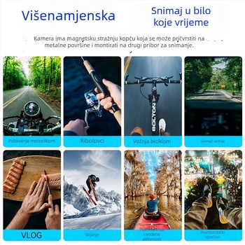 Kompaktna nosiva kamera za kućne ljubimce i djecu, na prsi ili vratu, vanjska upotreba, 1080p, 2MP, objektiv 3.6mm, težina 107 g