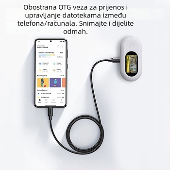Kompaktna nosiva kamera za kućne ljubimce i djecu, na prsi ili vratu, vanjska upotreba, 1080p, 2MP, objektiv 3.6mm, težina 107 g