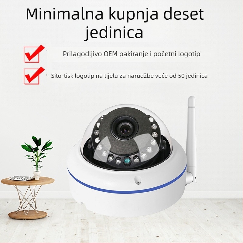 Loosacam WiFi sferna kamera otporna na eksplozije, detekcija ljudi, HD noćni nadzor, unutarnja komercijalna sigurnosna kamera