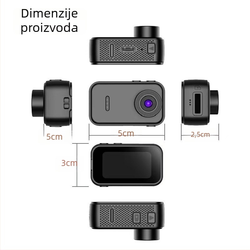 Kamera za kućne ljubimce s HD 1080p videom i detekcijom pokreta, pohrana na memorijsku karticu, trajanje baterije do 12 sati