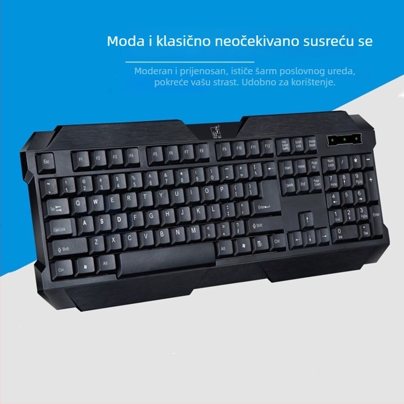 Q19 USB komplet tipkovnice i miša, optični 1200 DPI, kabl 1.3 m