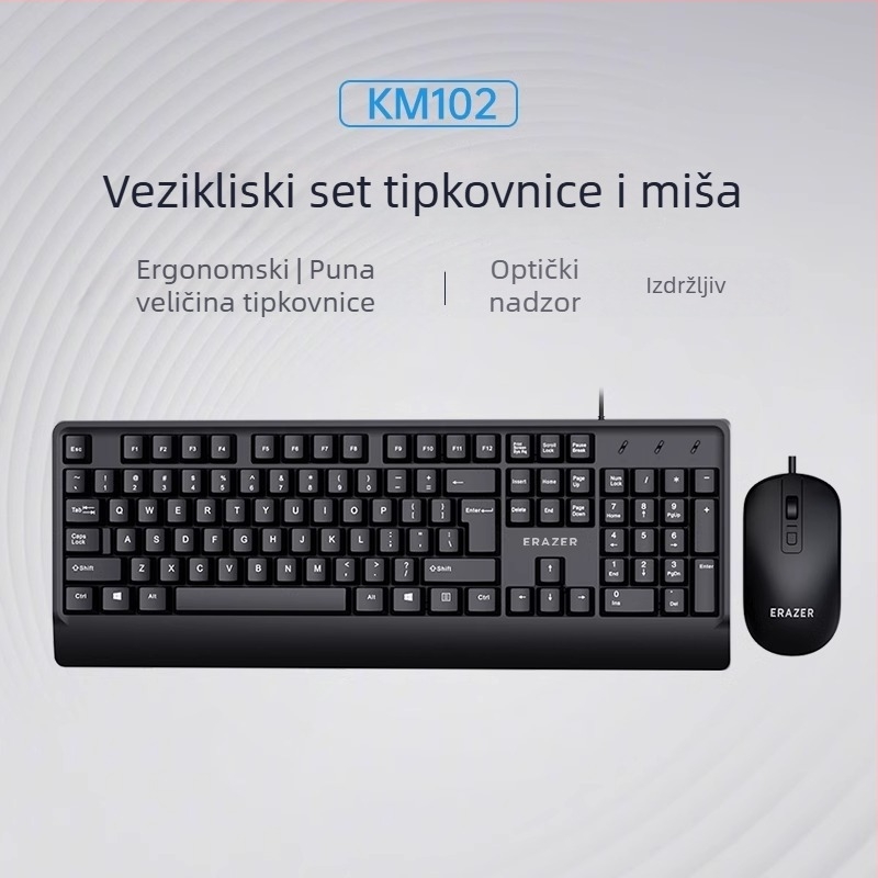 Superpower žični set tipkovnice i miša — kabelski paket, USB tipkovnica, USB miš