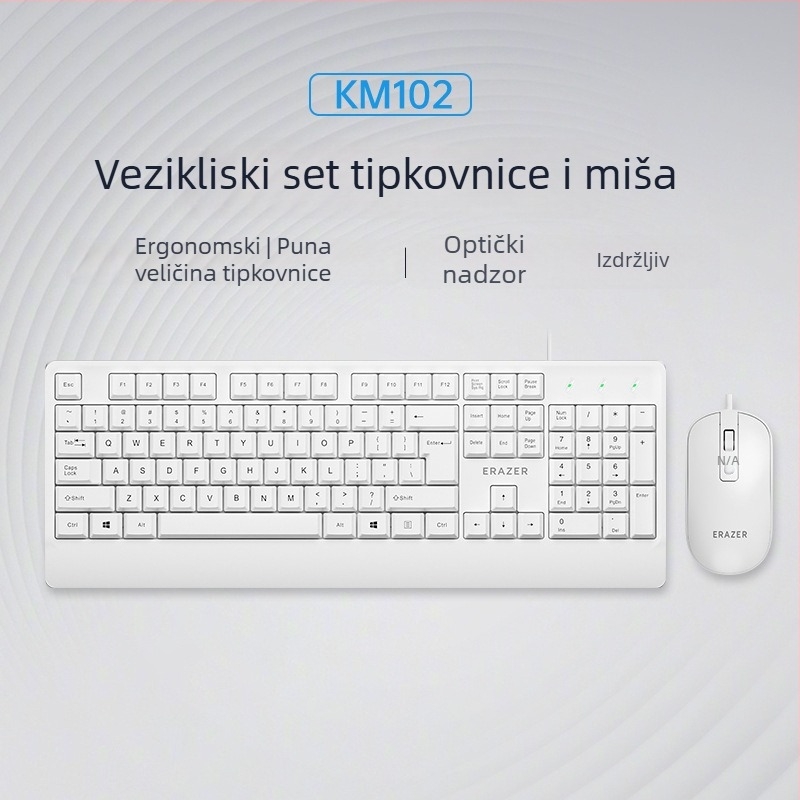 Superpower žični set tipkovnice i miša — kabelski paket, USB tipkovnica, USB miš