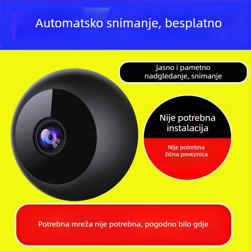 Kamera za njegu kućnih ljubimaca s noćnim vidom — CMOS, 1080P, daljinsko uključivanje/isključivanje, PTZ i prepoznavanje ljudskog oblika