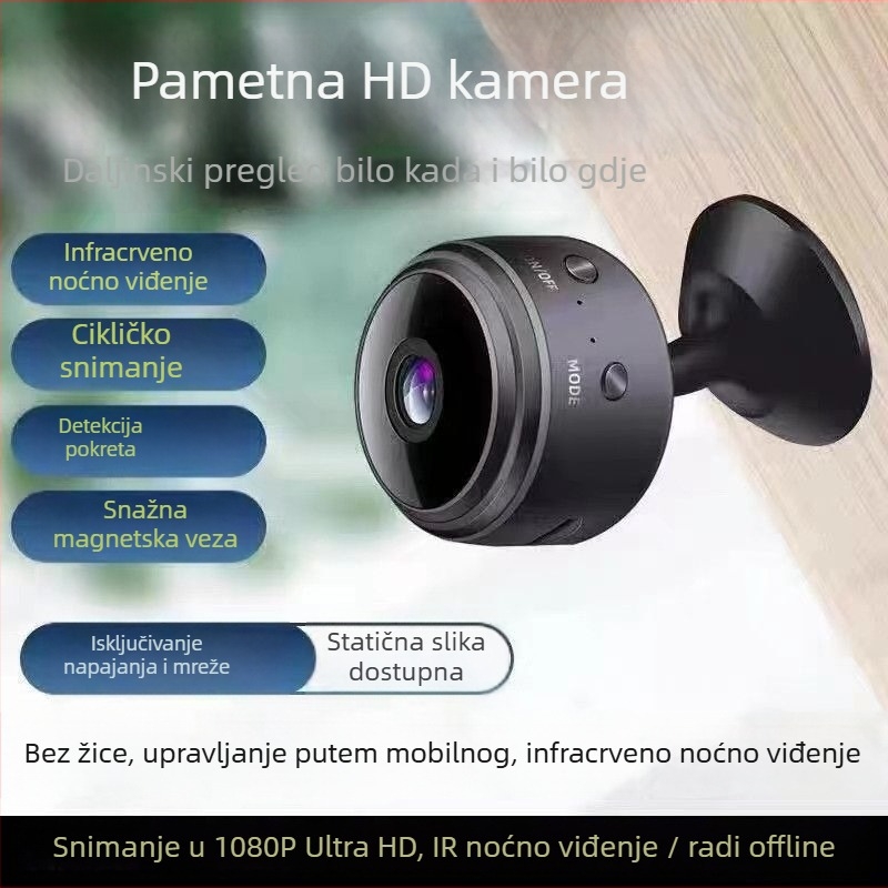 Kamera za njegu kućnih ljubimaca s noćnim vidom — CMOS, 1080P, daljinsko uključivanje/isključivanje, PTZ i prepoznavanje ljudskog oblika