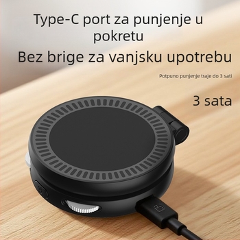 Magnetska sklopiva LED rasvjeta za vanjsko prijenos uživo s držačem za telefon, podesiva boja temperatura 2500–9900K, 2W, 5V, ugrađena baterija, ručno upravljanje