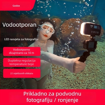 Shenniu WL8P LED rasvjeta za popunjavanje za profesionalnu fotografiju, IP68 vodootporno, ugrađena baterija, 10W