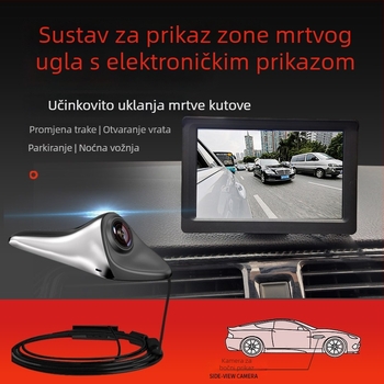 Kamera za mrtvu zonu automobila, Shark Fin, 1080p, 12V, 170° podešavanje, CVBS/AHD