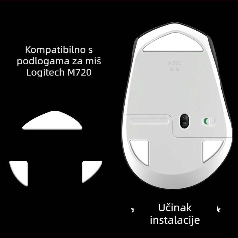 Naljepnica za stopice miša Logitech M720 — Ice Edition, Arc Edge, Esports glatko klizanje, Izvrsna izrada