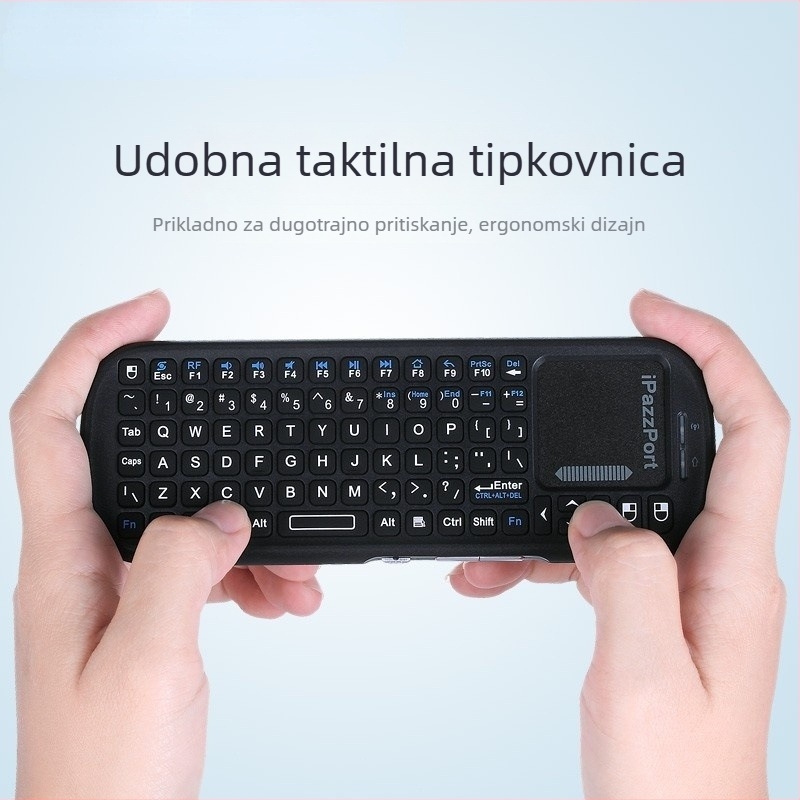 ESYNC KP-19S Bežični set tipkovnice i miša – Bluetooth, ergonomsko pozadinsko osvjetljenje, za notebook i ured