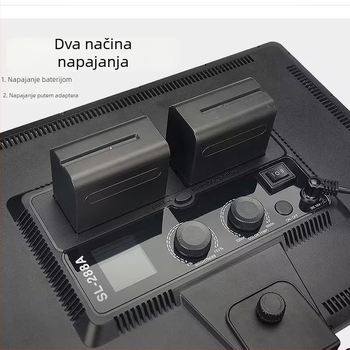 SL-288A 40W LED rasvjeta za dopunjavanje, dvostruka temperatura svjetla, sklopiva