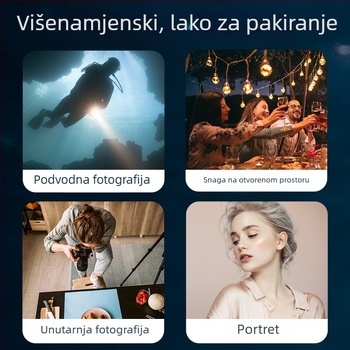 Podvodna LED svjetiljka s 84 LED, vodootporna, kompatibilna s GoPro