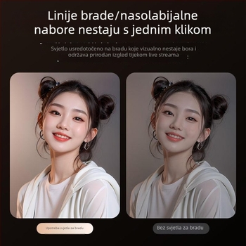 Profesionalni komplet rasvjete za livestream, fotografiju i video, mek difuzni svjetlo, ravno dopunsko svjetlo, osvjetljenje za nakit